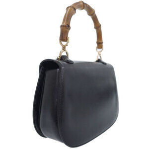 Gucci Handle Handbag Top Bamboo Shoulder Leather Bag